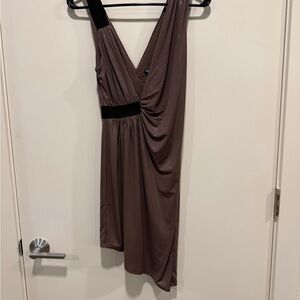 Express One Shoulder Brown Dress